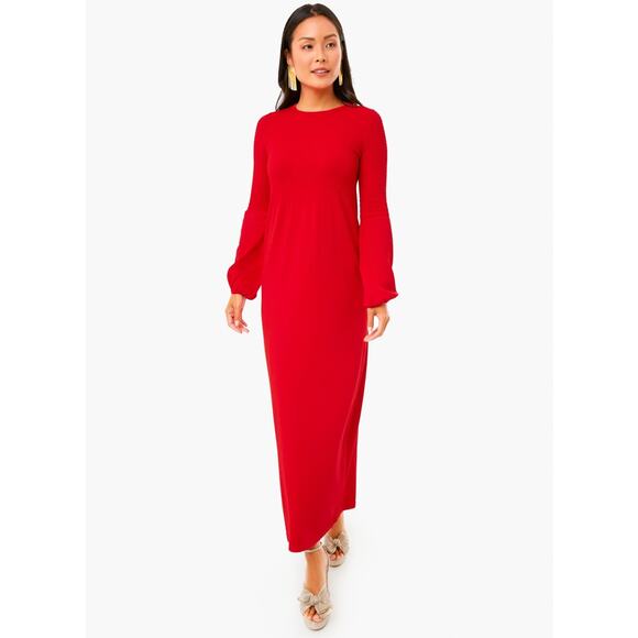 Tuckernuck Lennox Dress Size M Red Sweater Maxi Long Sleeve Pomander Place - Picture 1 of 13